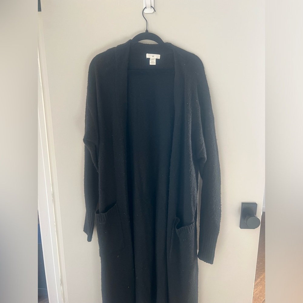 Long Black Duster Cardigan - H&M